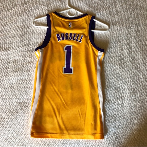 Los Angeles Lakers #1 Russell Gold NBA Jersey - Picture 4 of 4